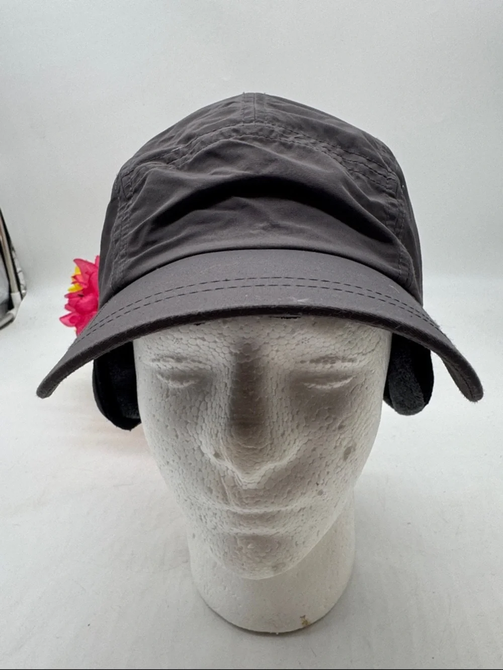 Lands EndGray Outdoor Hat with Ear Flaps